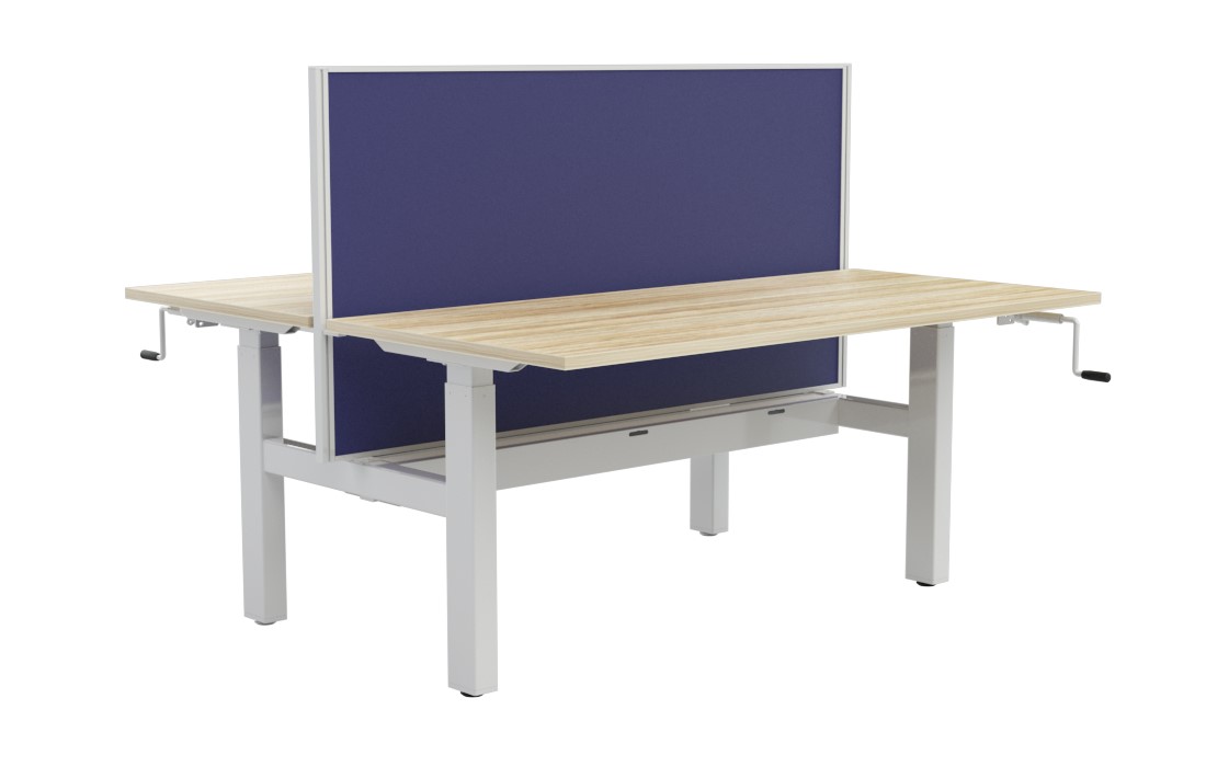 Agile Winder Height Adj Desk Double Sided with Studio 50 Screen